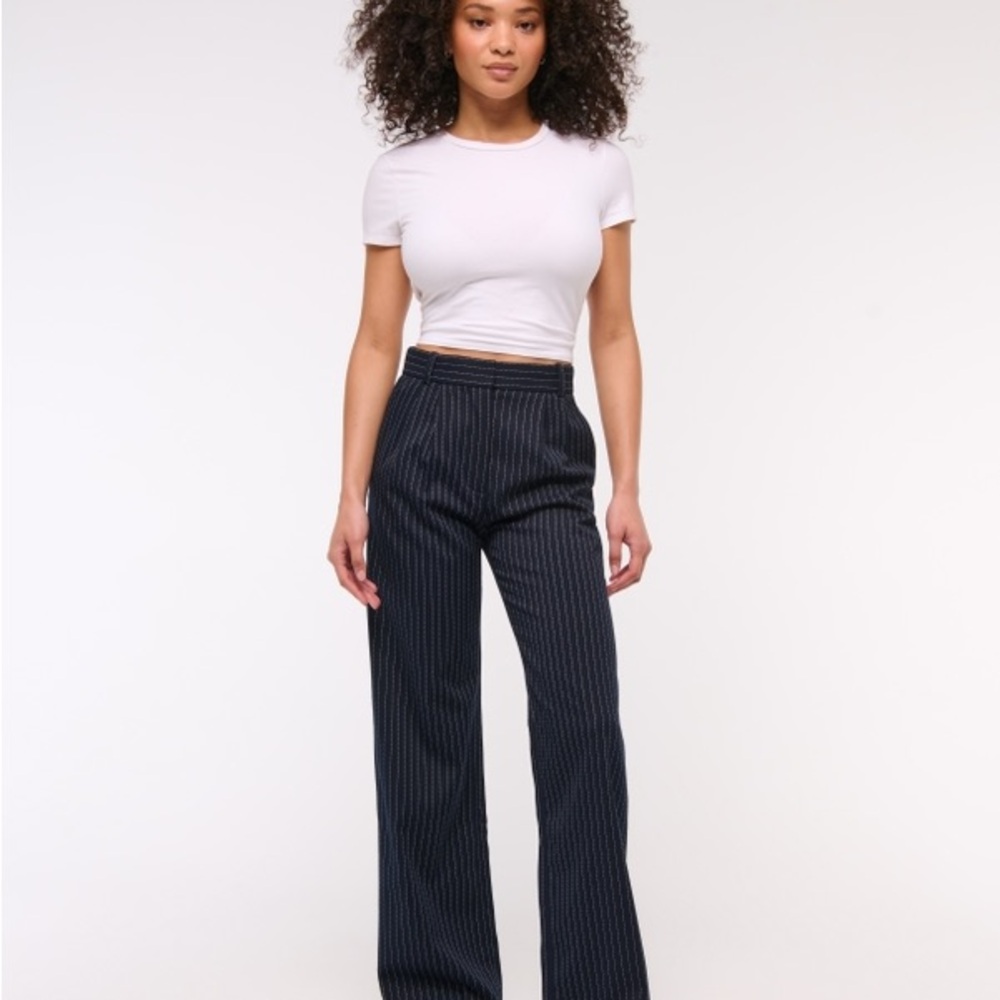 Curve Love A&F  Tailored Wide Leg Pant